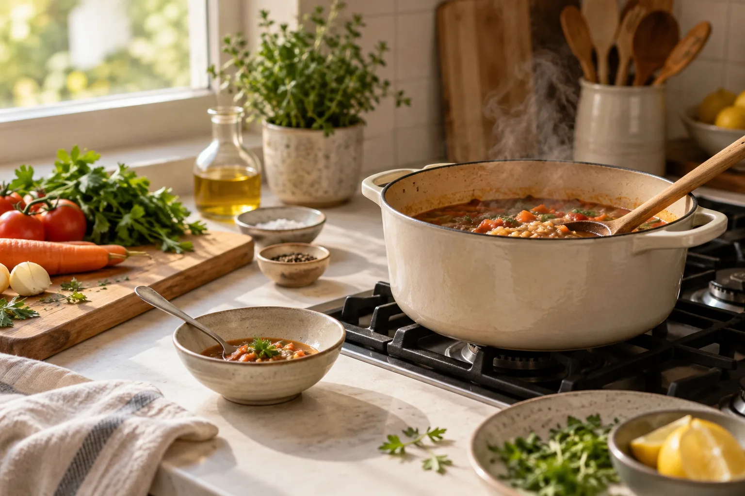 Aprender a provar enquanto cozinha: uma prática consciente