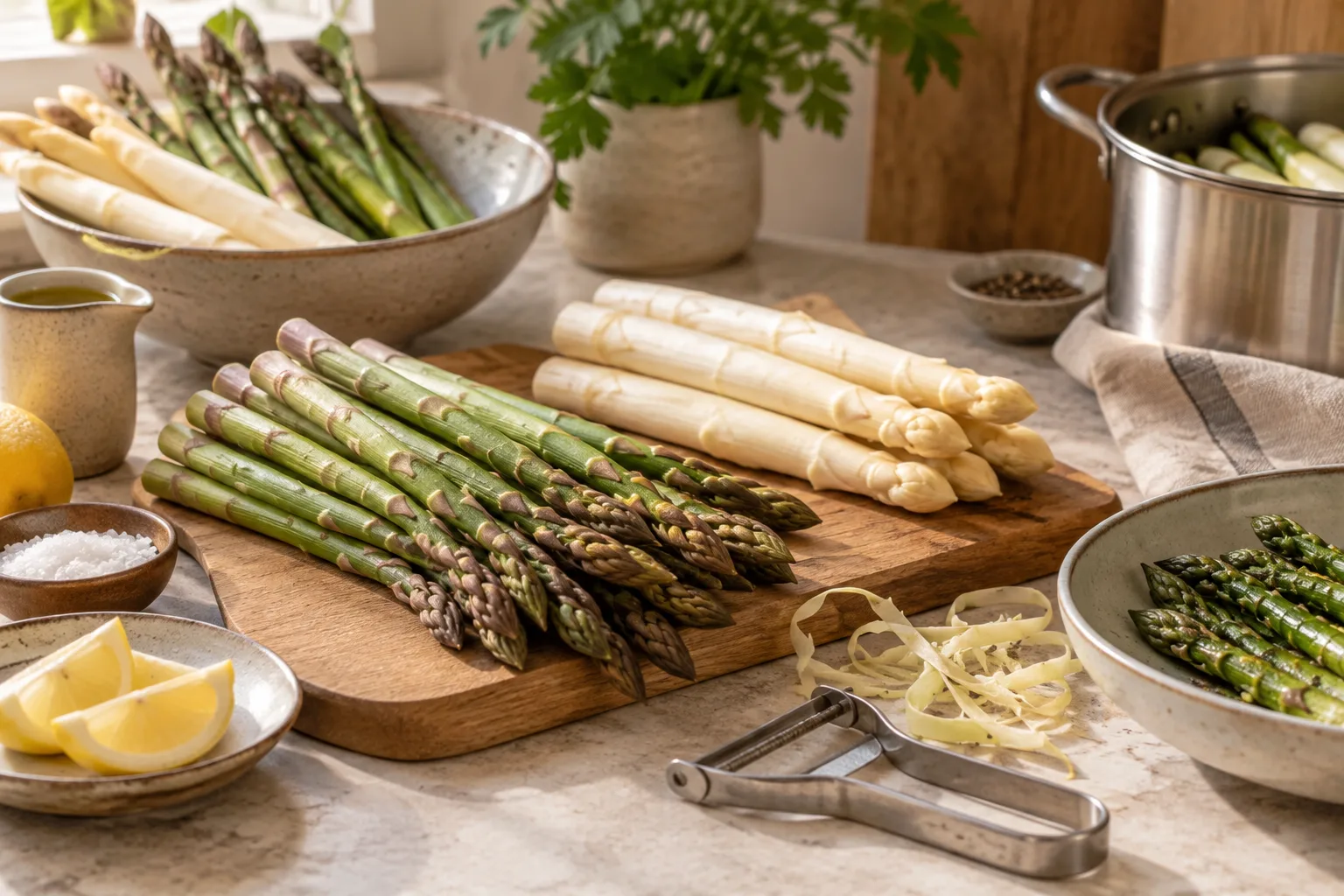 Que espargos comprar e como cozinhar