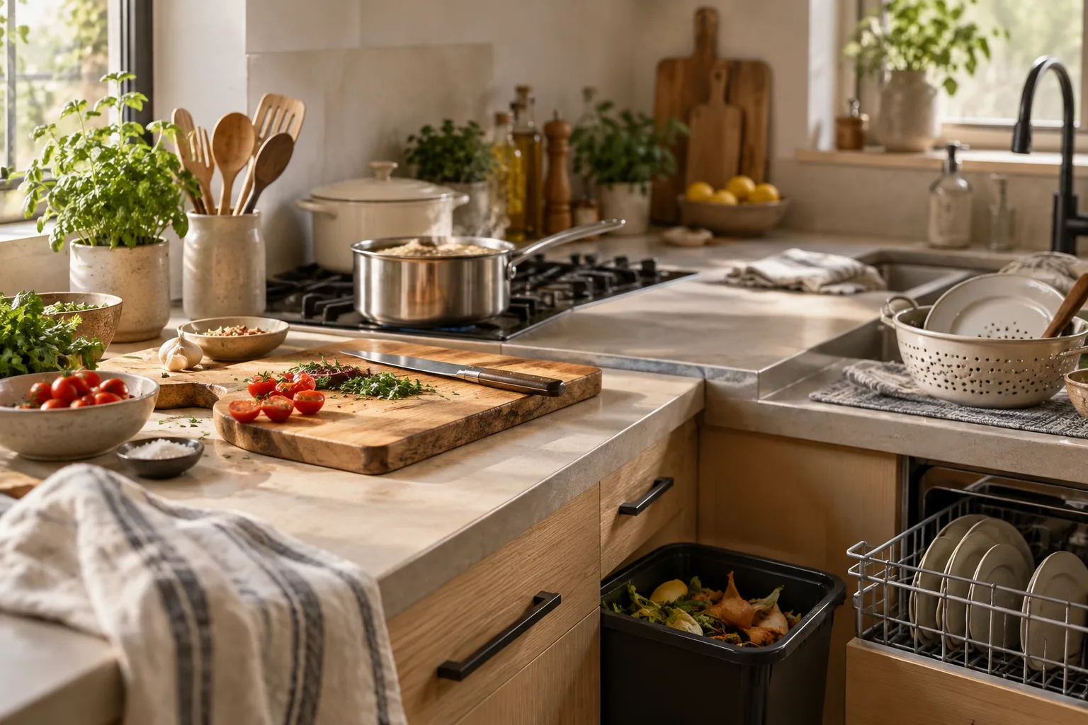 Un método paso a paso para limpiar mientras cocinas