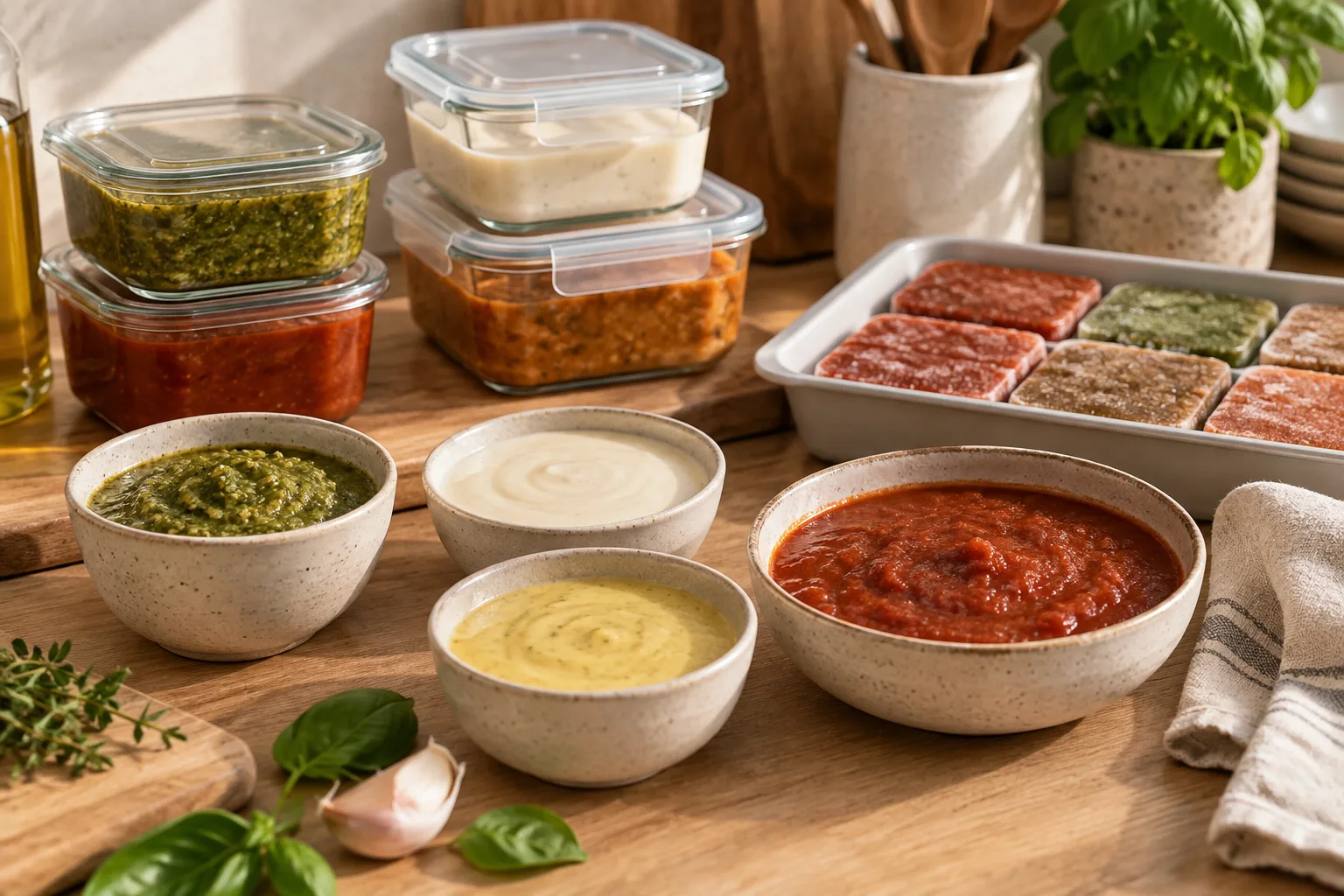 Conserver et utiliser les restes de sauces