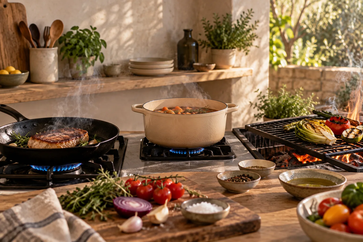 Come controllare il fuoco in cucina: metodo passo dopo passo