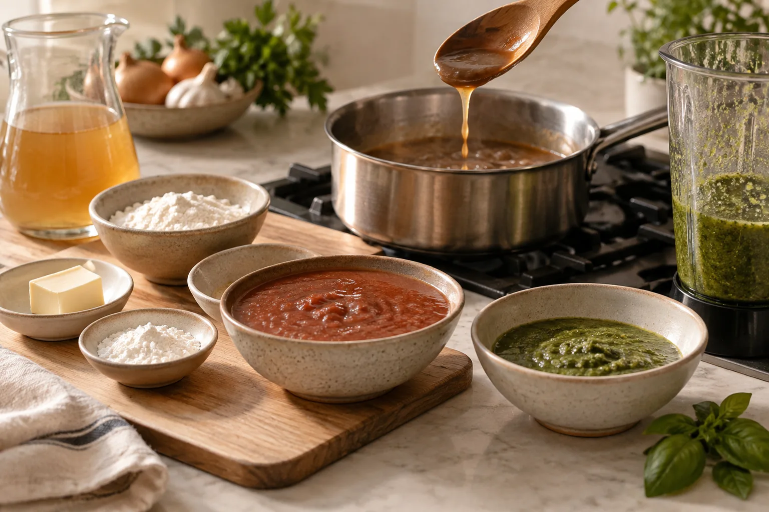 Grundlagen: Eine Sauce richtig andicken lernen
