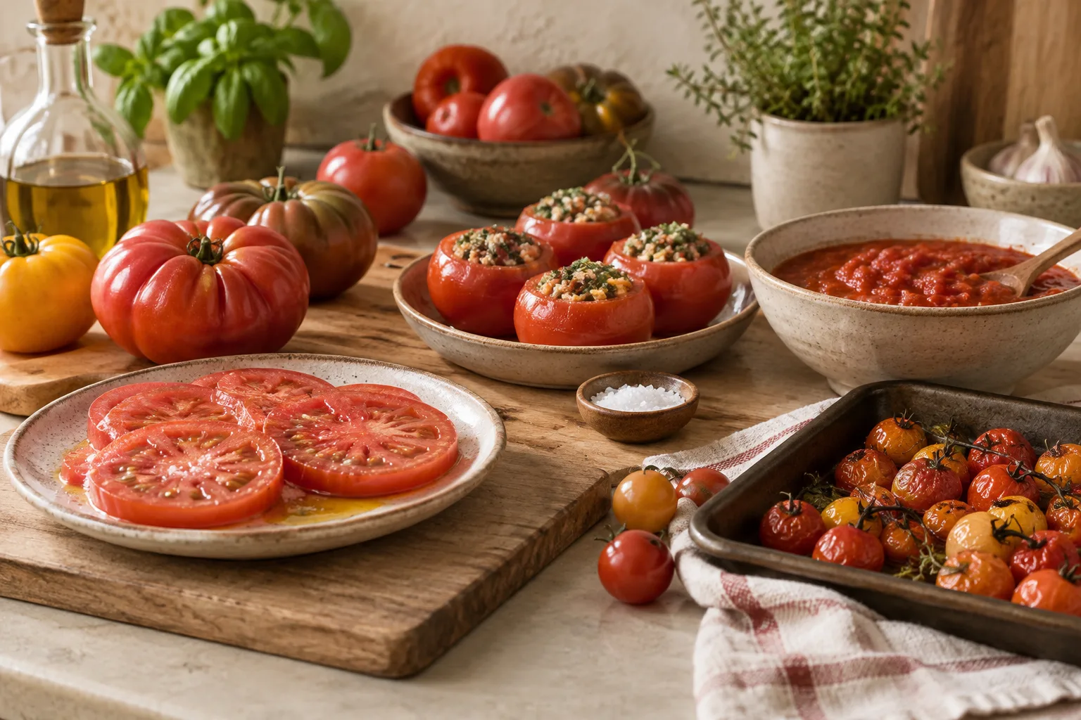 Que tomates de verão comprar e como cozinhá-los