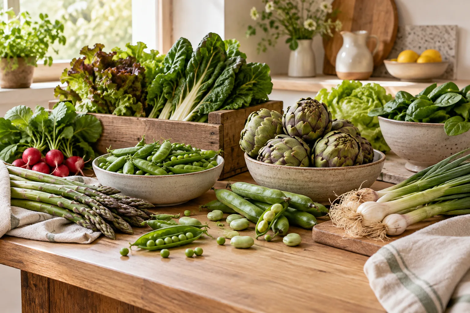 A primavera no cesto: escolher e conservar hortícolas da época