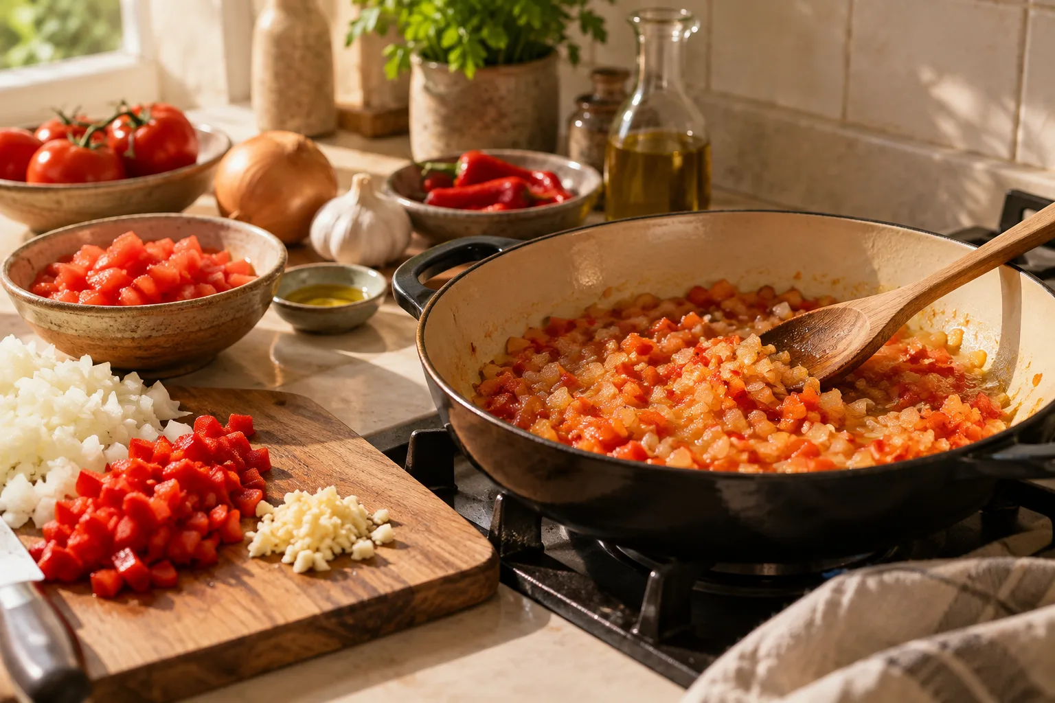 Claves técnicas para dominar el sofrito