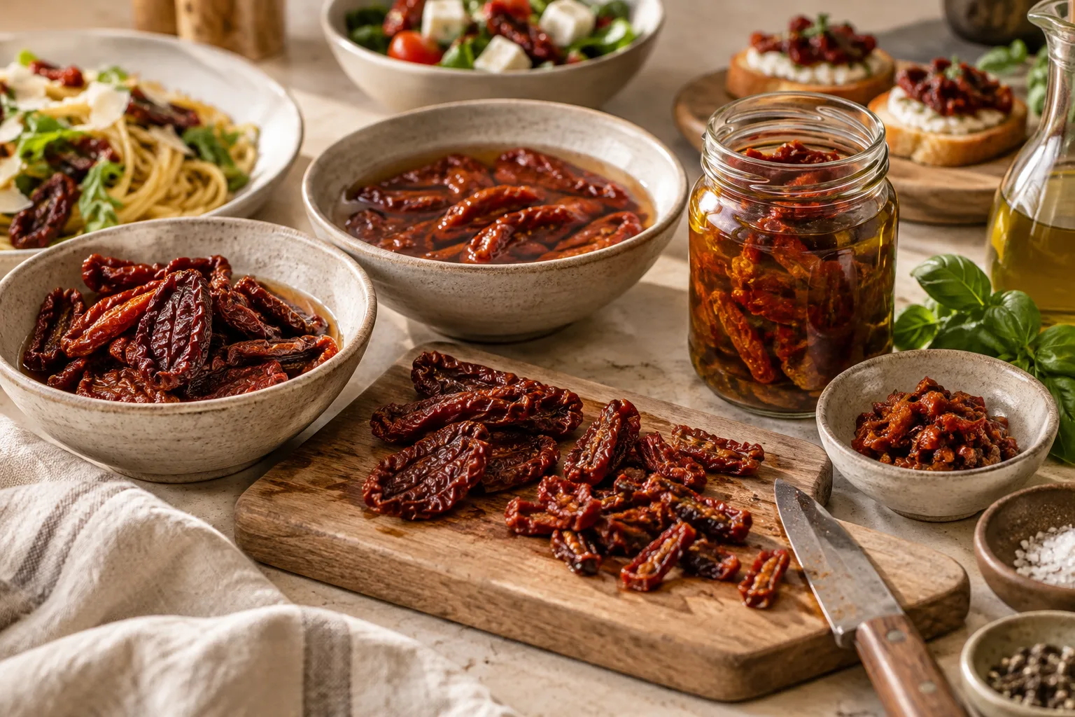 Cooking with sun-dried tomatoes: how to soften, balance, and use them
