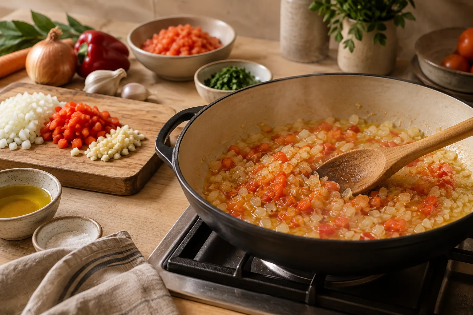 Les clés techniques pour maîtriser le sofrito