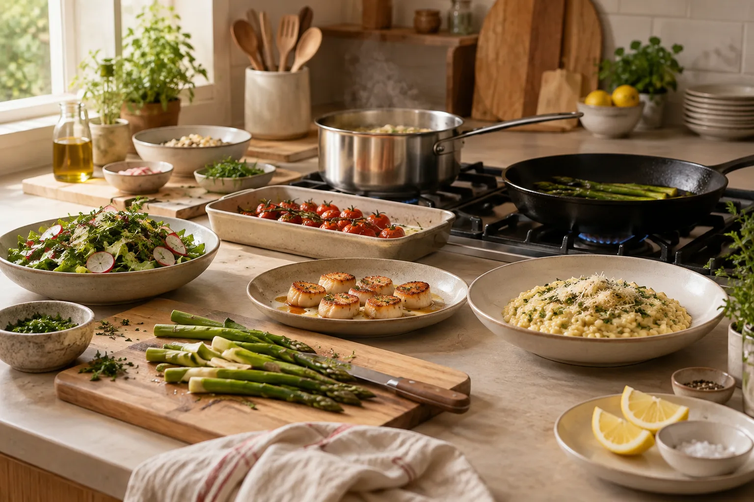 Plusieurs plats, une cuisine : des repères pour coordonner le repas