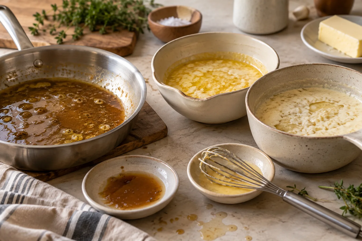 Warum eine Sauce gerinnt und wie Sie sie zu retten versuchen