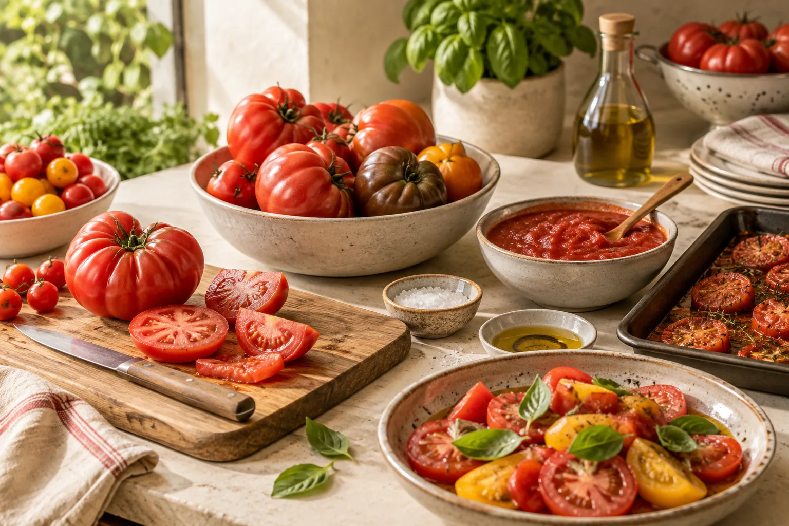 Qué comprar y cómo cocinar tomates de verano