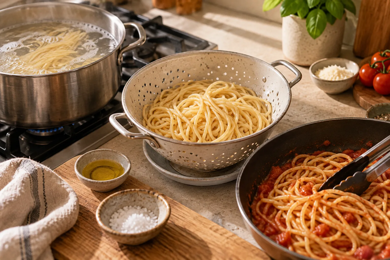 Diagnostic en cuisine : éviter que les pâtes ne collent