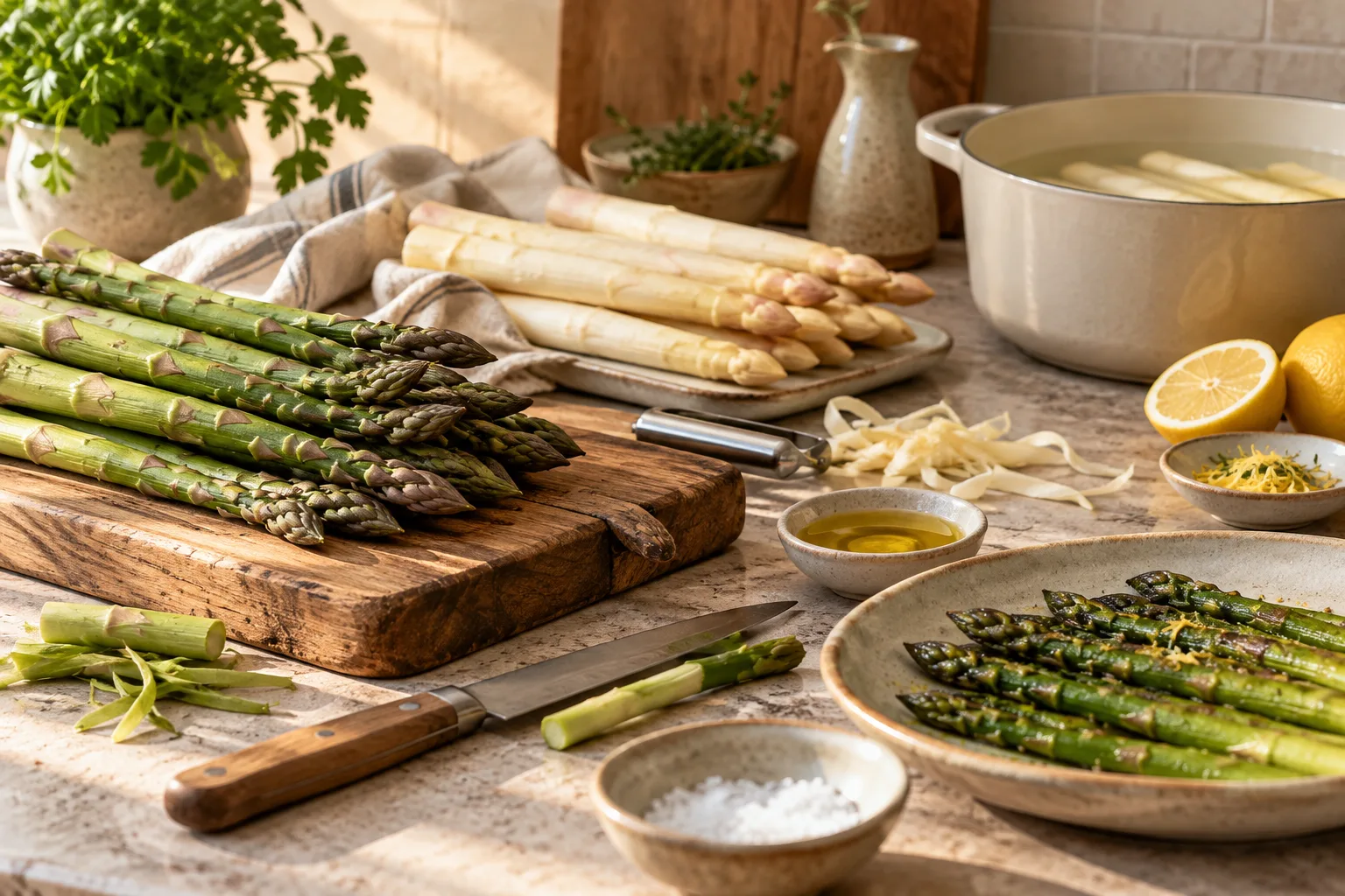 Qué comprar y cómo cocinar espárragos
