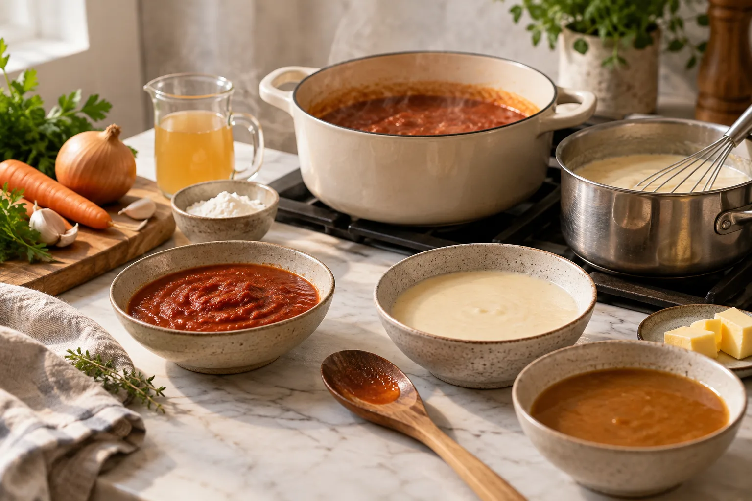 Grundlagen: Eine Sauce richtig andicken lernen