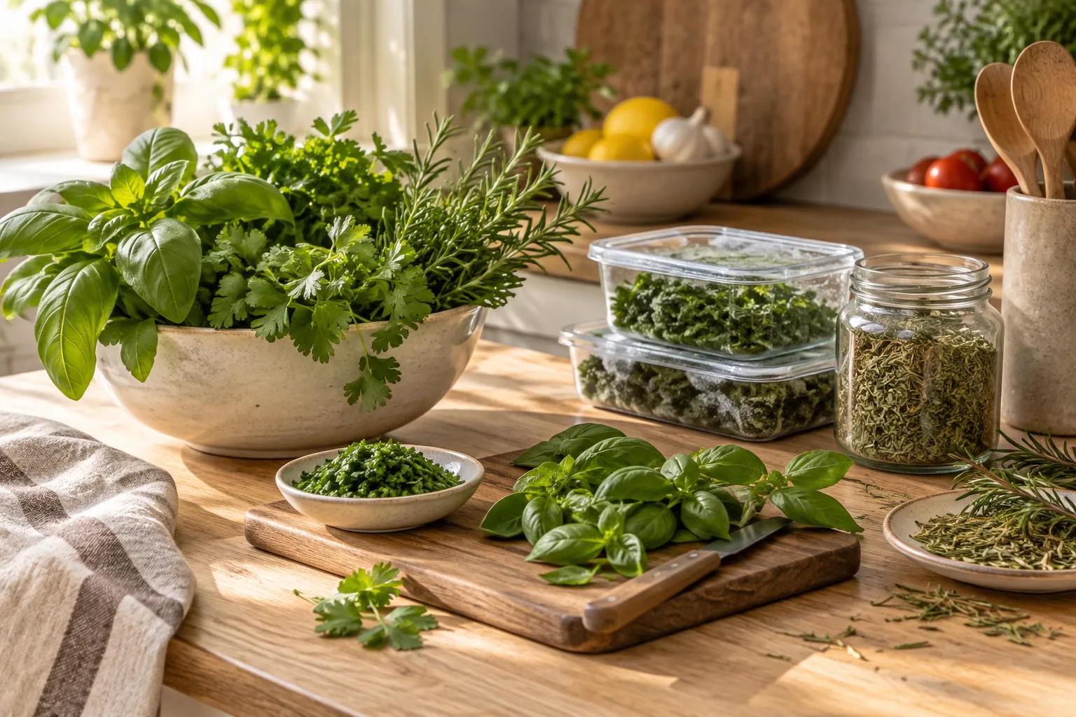 Guida stagionale: scegliere e conservare le erbe aromatiche