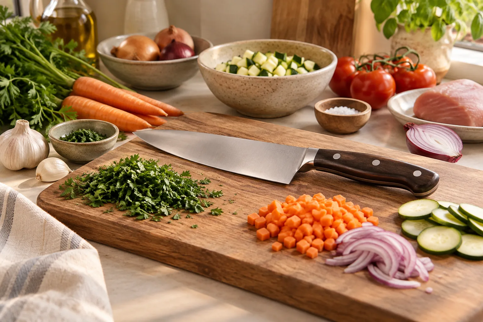 Cosa aspettarsi da un coltello da chef e quando usarlo