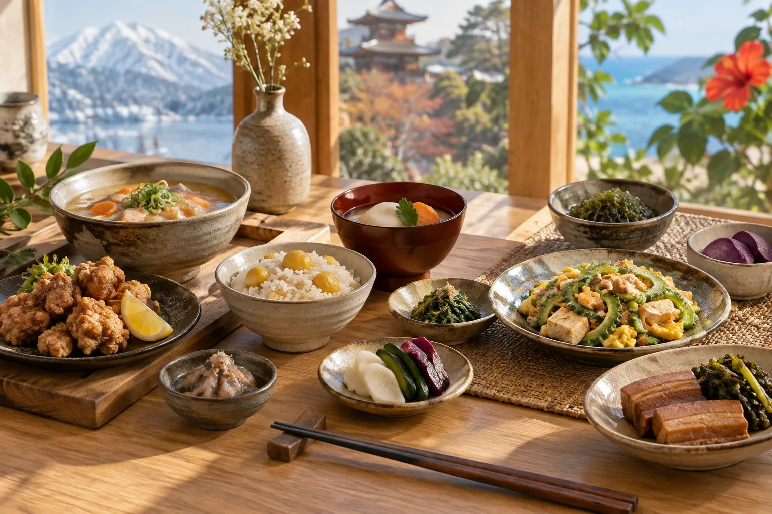 Hokkaido, Kioto y Okinawa: tres entradas al recetario japonés