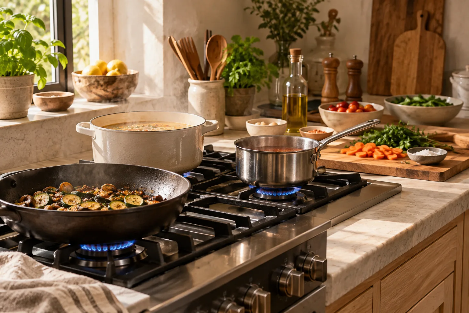 Un metodo passo dopo passo per controllare il calore in cucina
