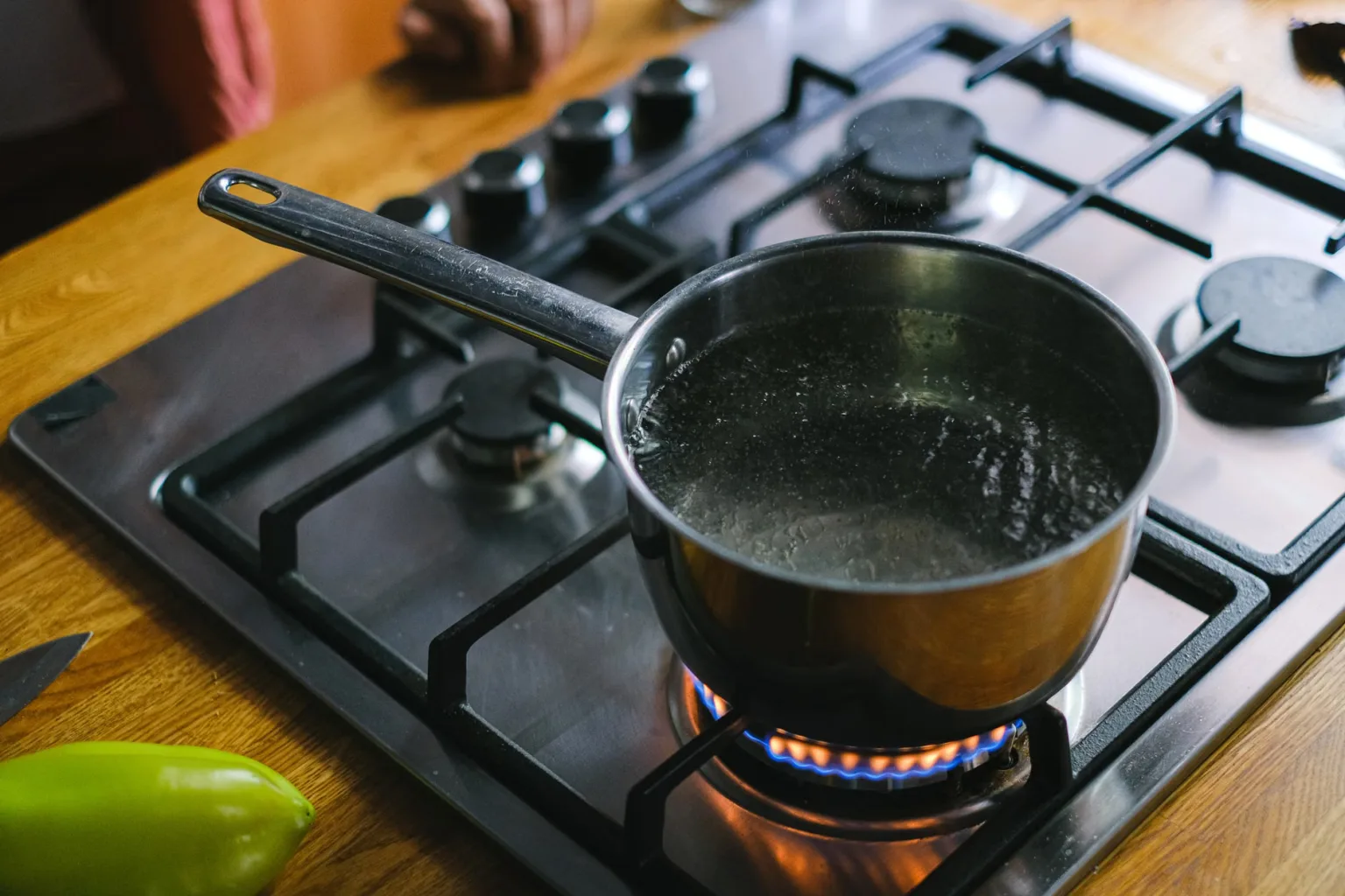 Boiling water