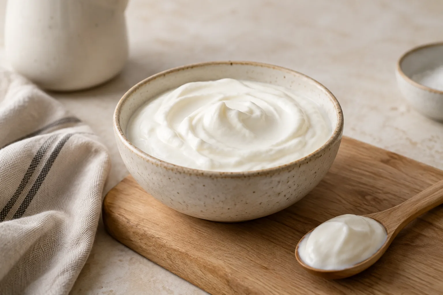 Panna acida o yogurt bianco