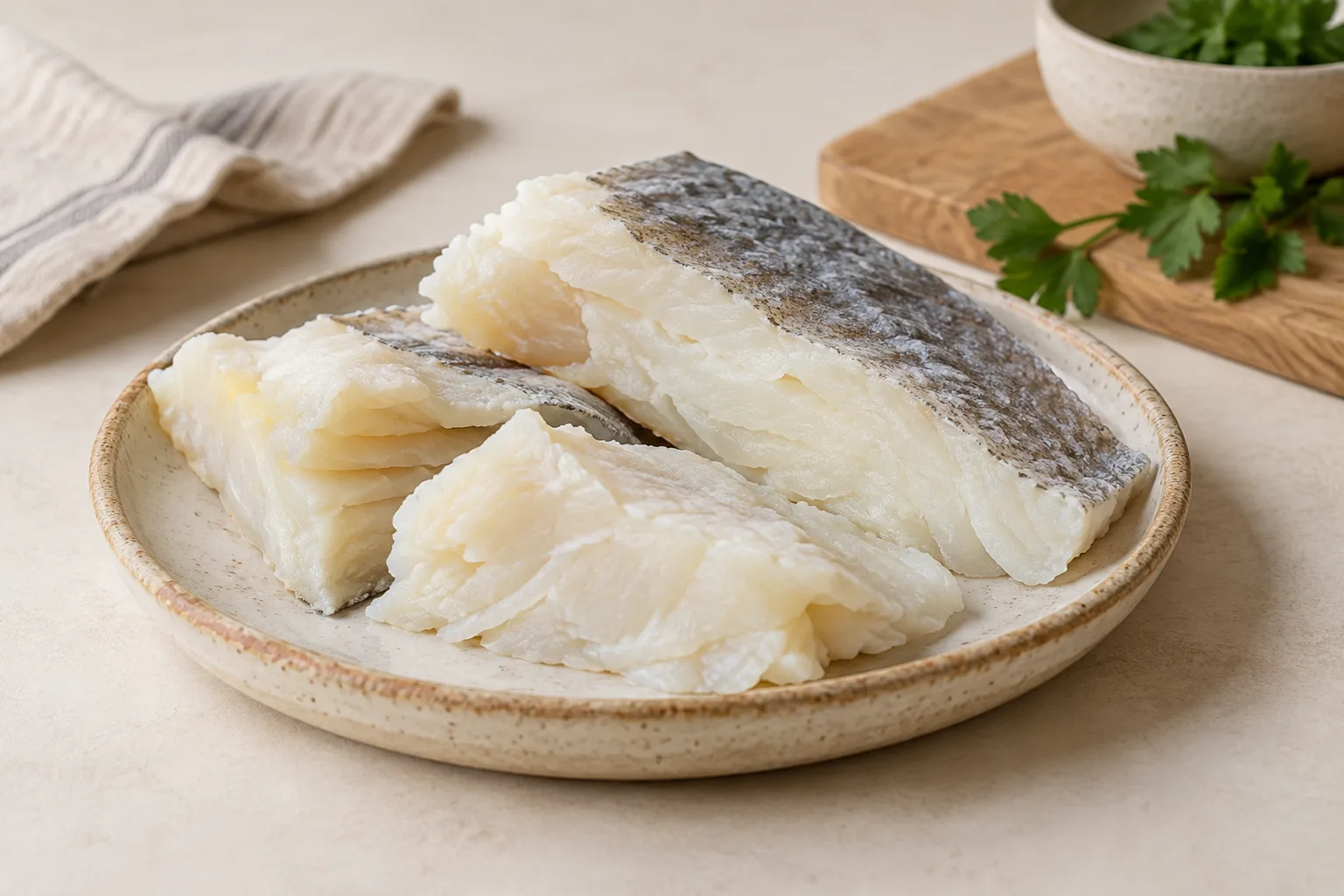Desalted cod