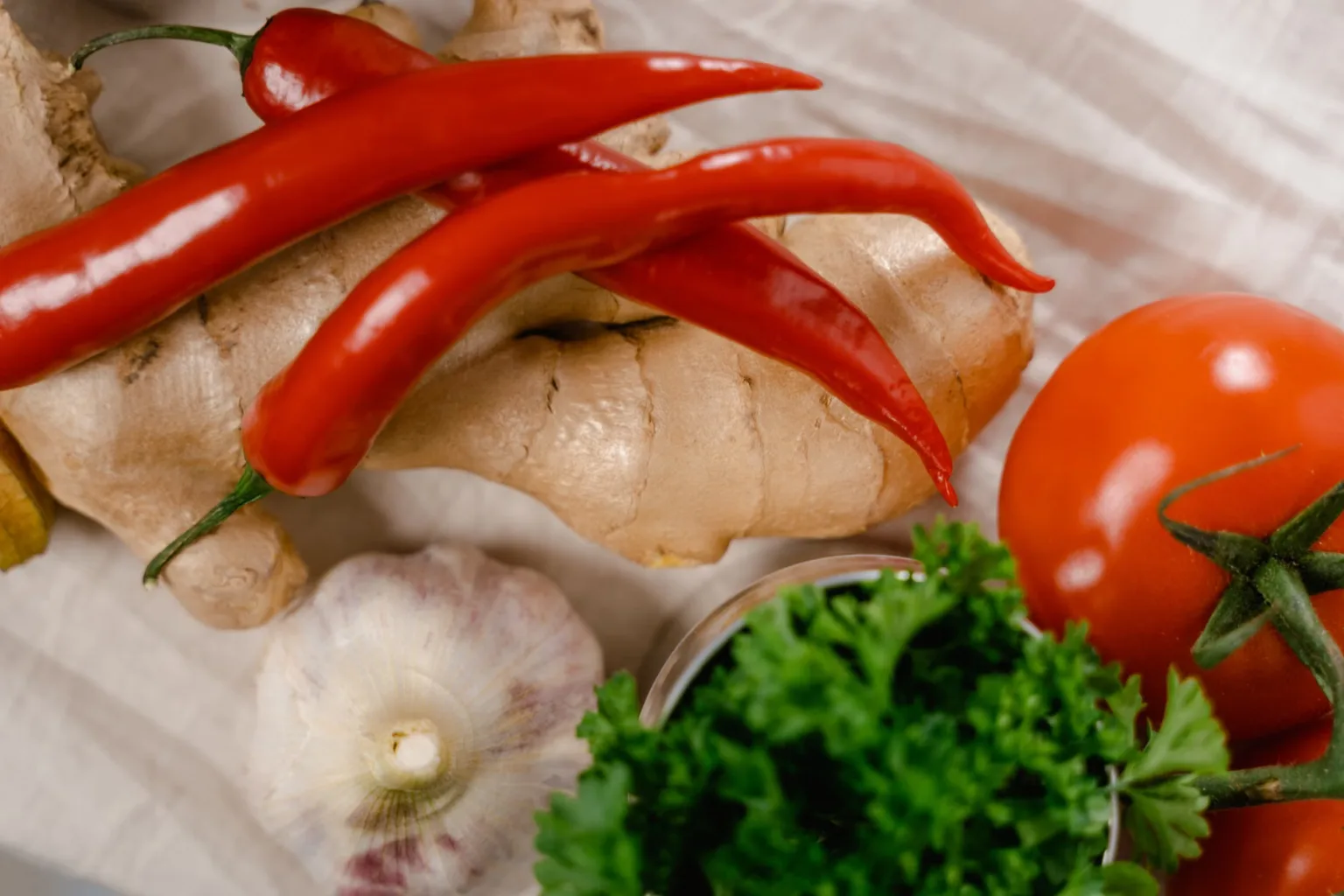 Ingwer für die Chilisauce