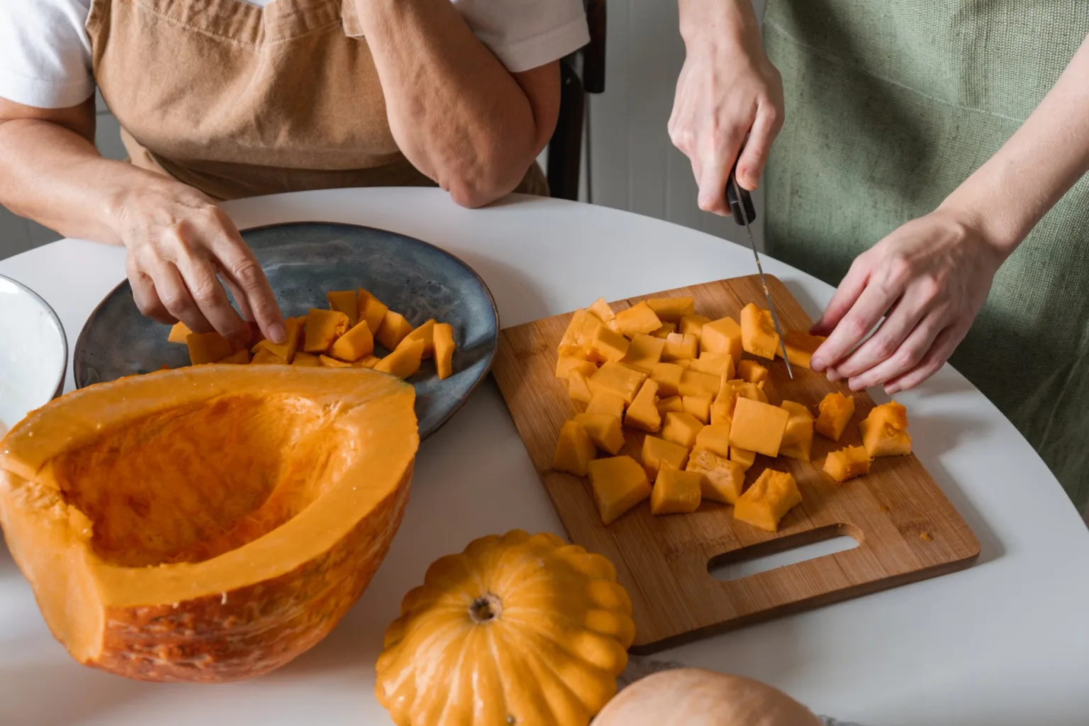 Zucca sbucciata