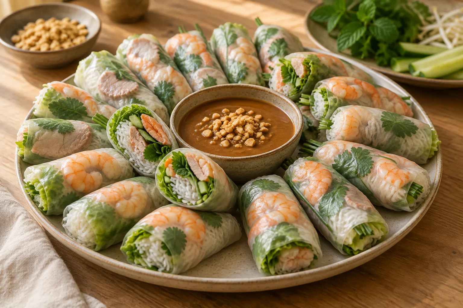 Fresh Vietnamese Rice-Paper Rolls (Gỏi Cuốn)