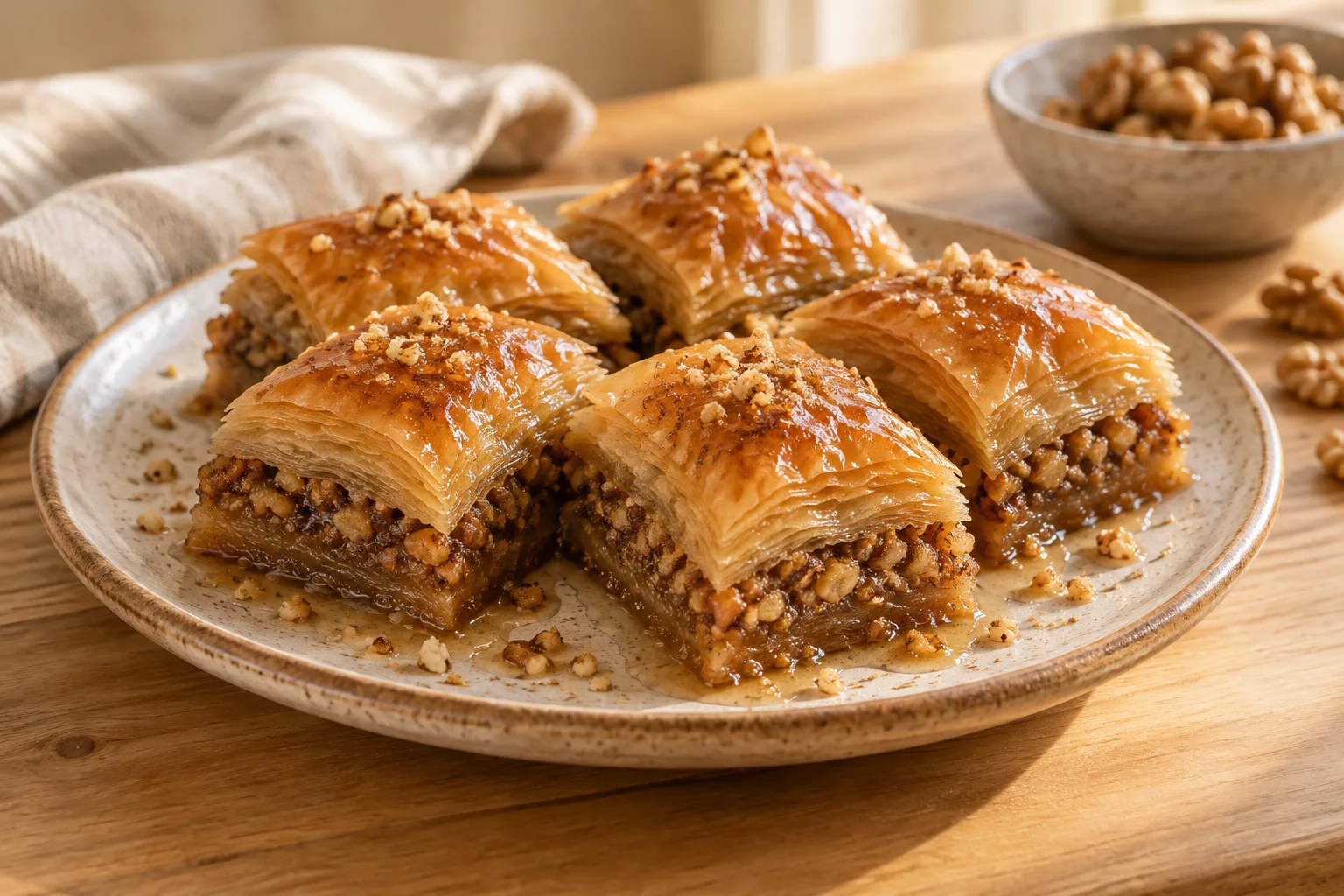 Baklava turca alle noci