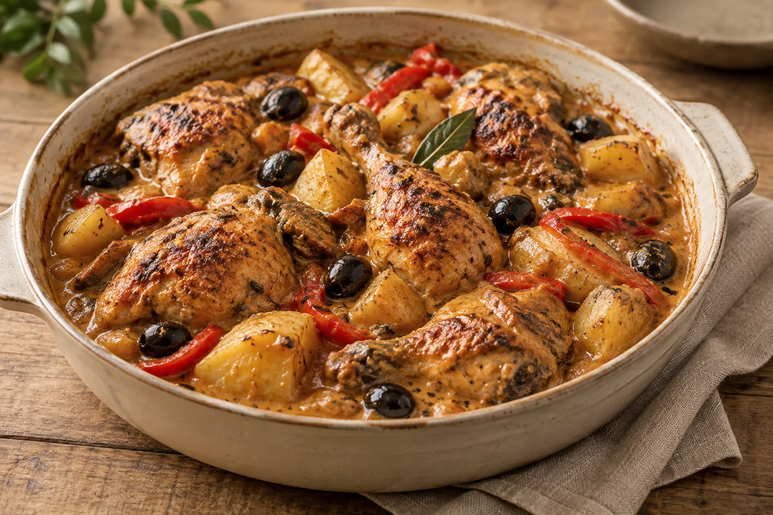Galinha à Africana (pollo macanés)