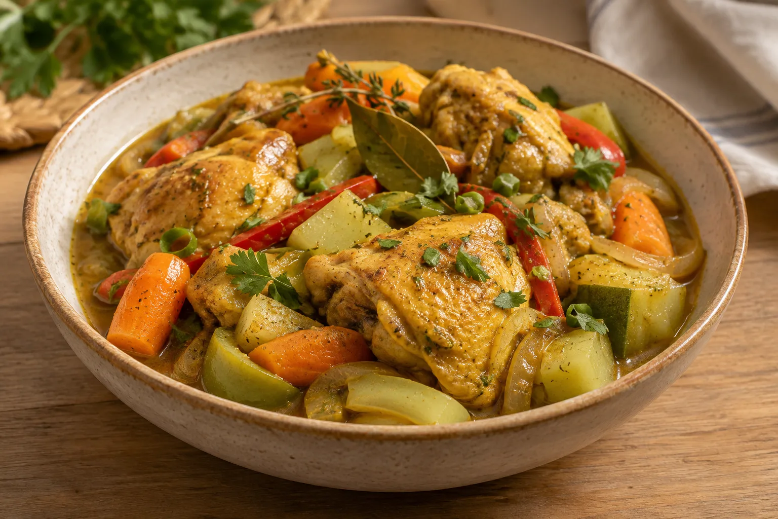 Colombo de pollo de Martinica