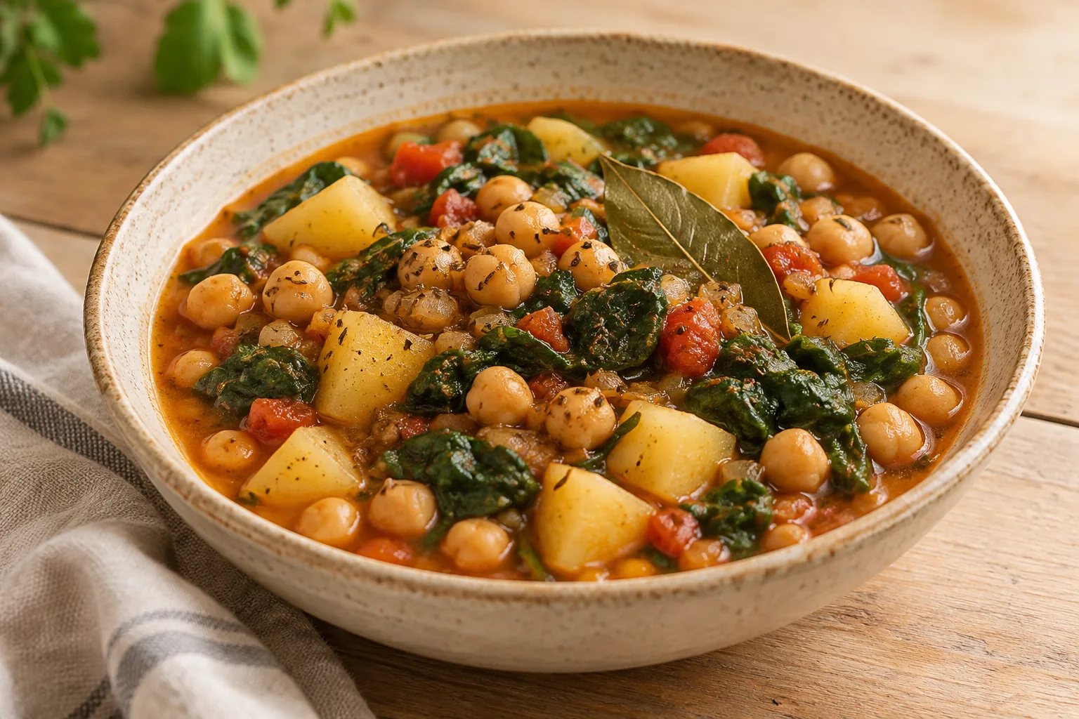 Potaggio di ceci alle erbe aromatiche