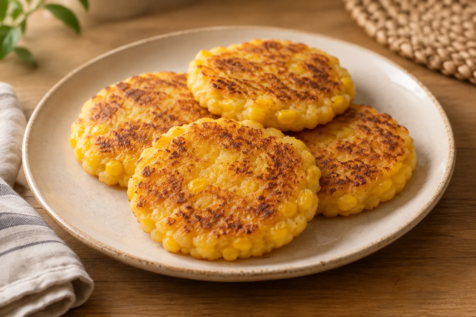 Colombian choclo arepas