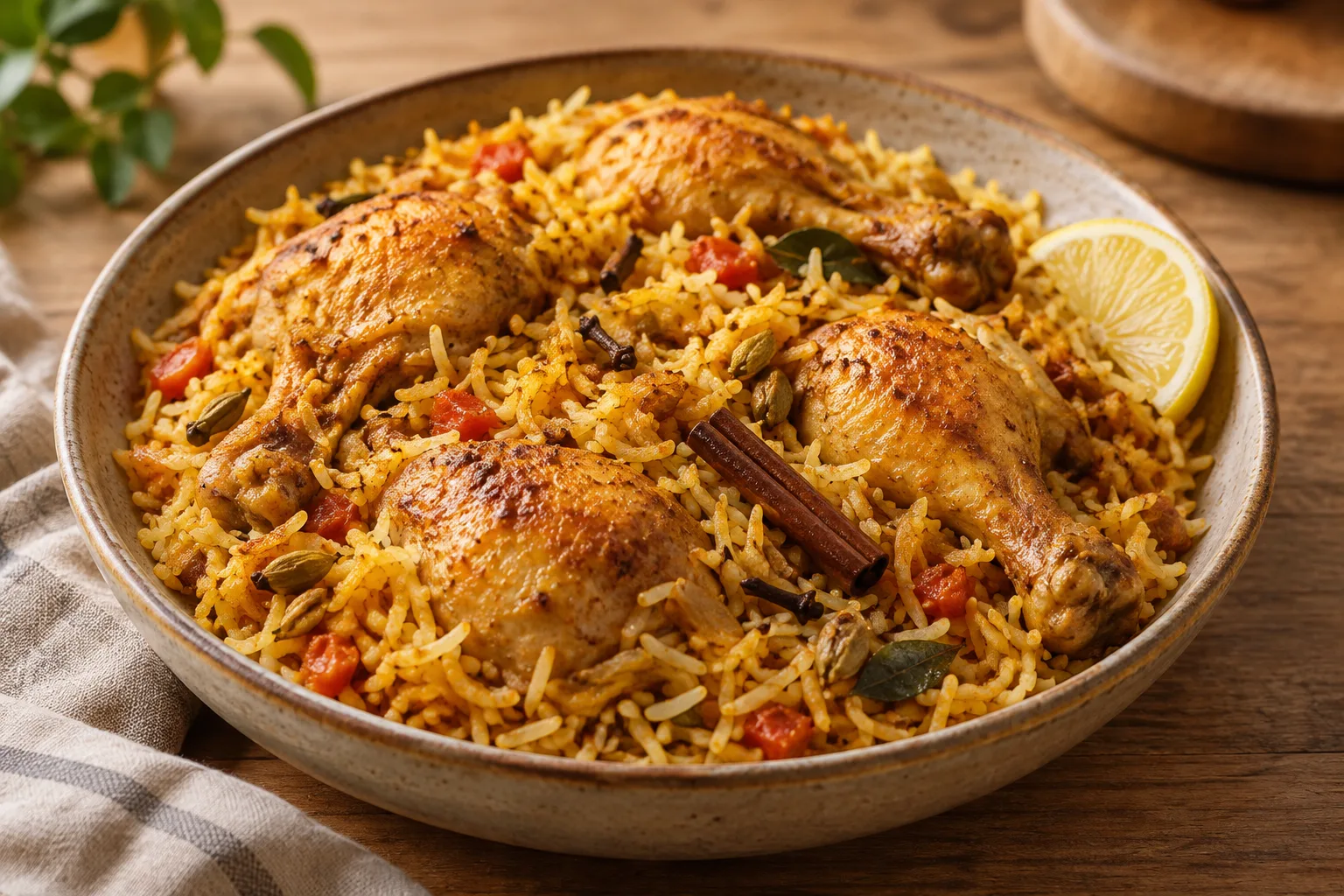Machboos de pollo bareiní