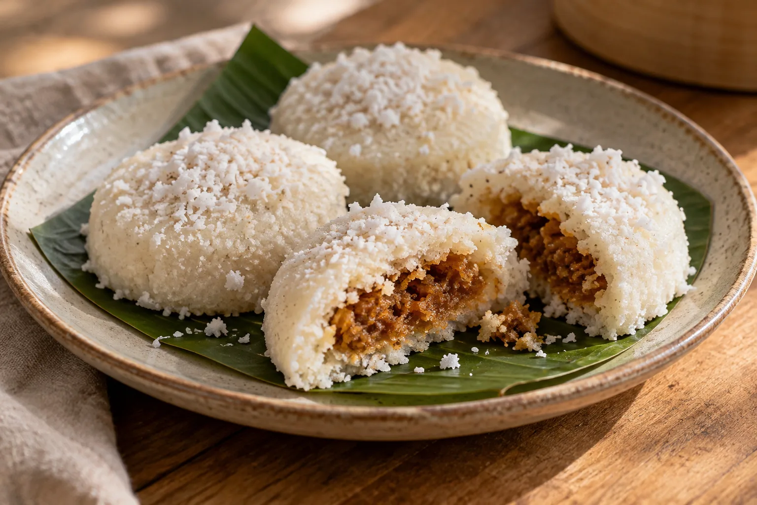 Bhapa pitha bangladesí al vapor