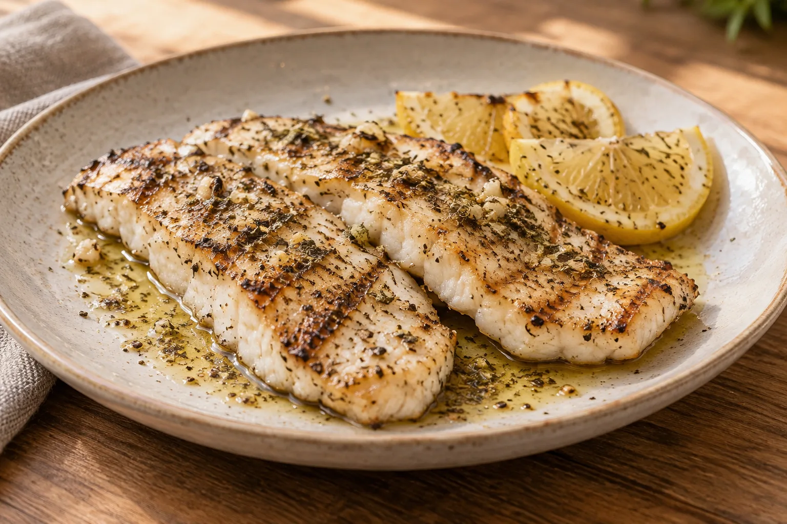 Australian Grilled Barramundi with Lemon Myrtle