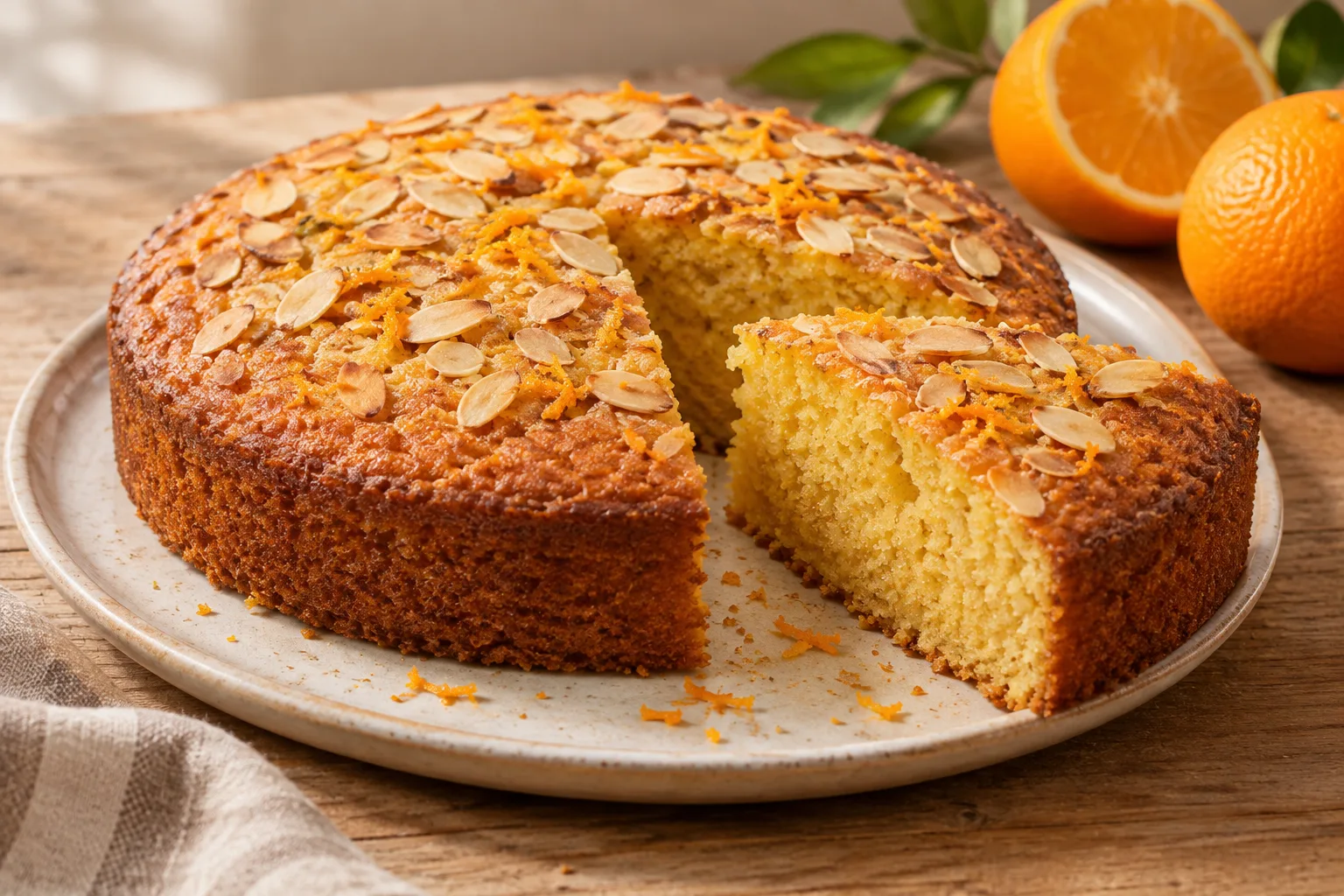 Orange and almond cake