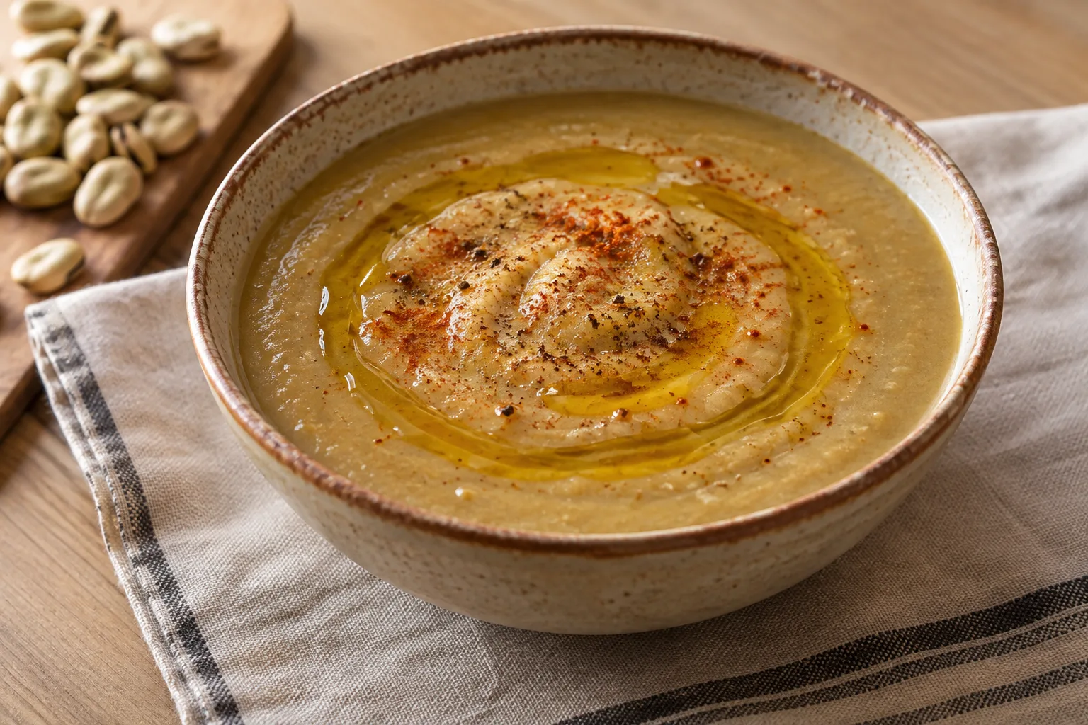 Moroccan Bissara with Dried Fava Beans