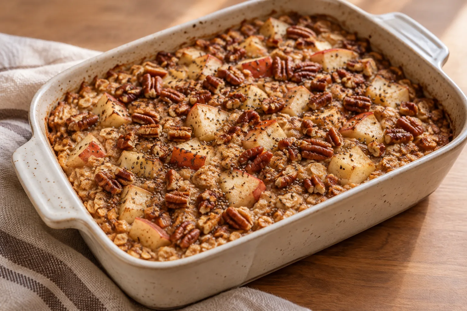 Apple and Seed Baked Oatmeal