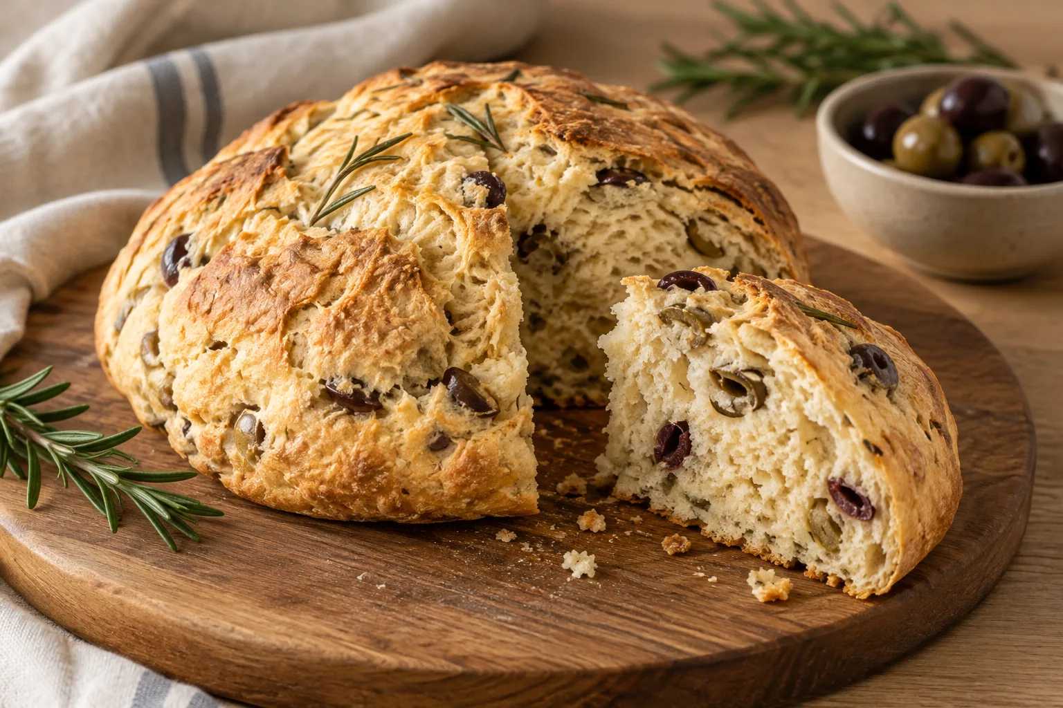 Damper australiano con olive e rosmarino