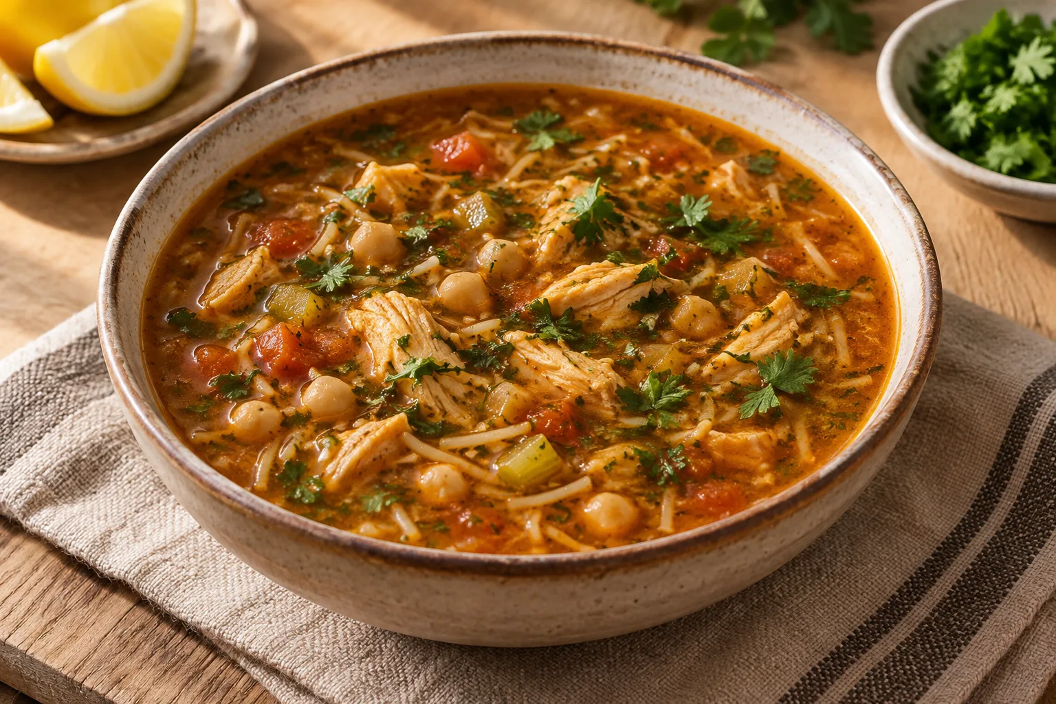 Harira marocchina al pollo