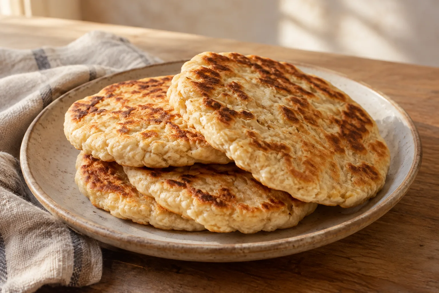 Bannock canadiano na frigideira