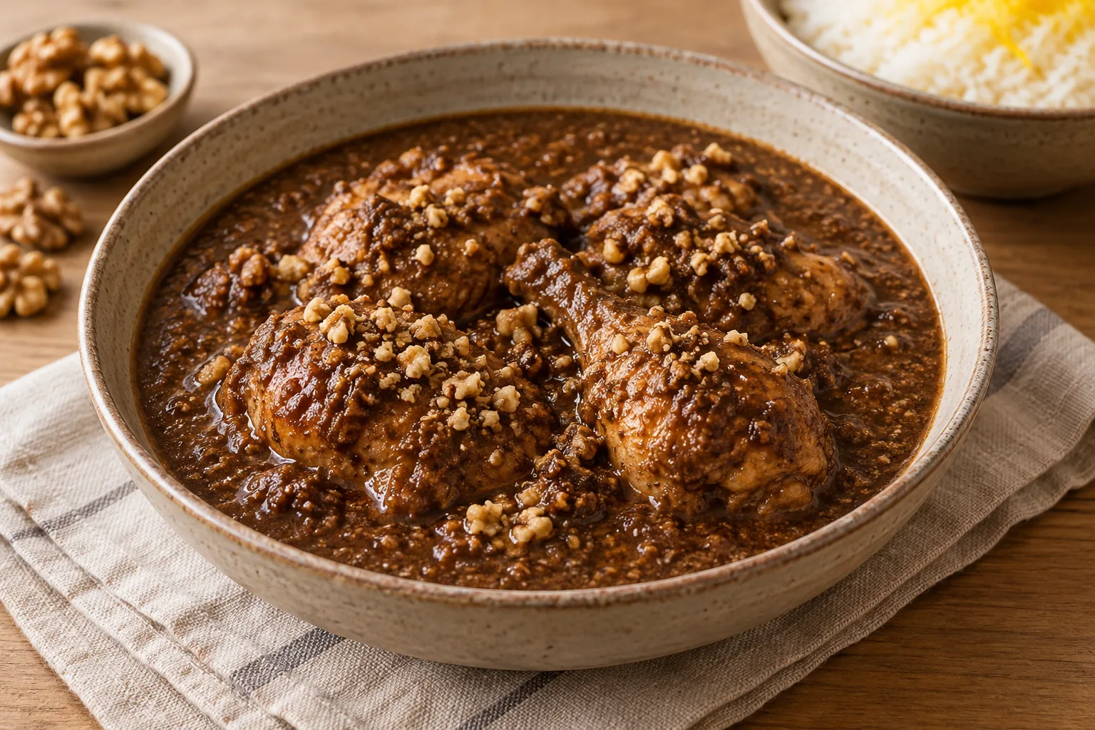 Iranian Chicken and Walnut Fesenjan