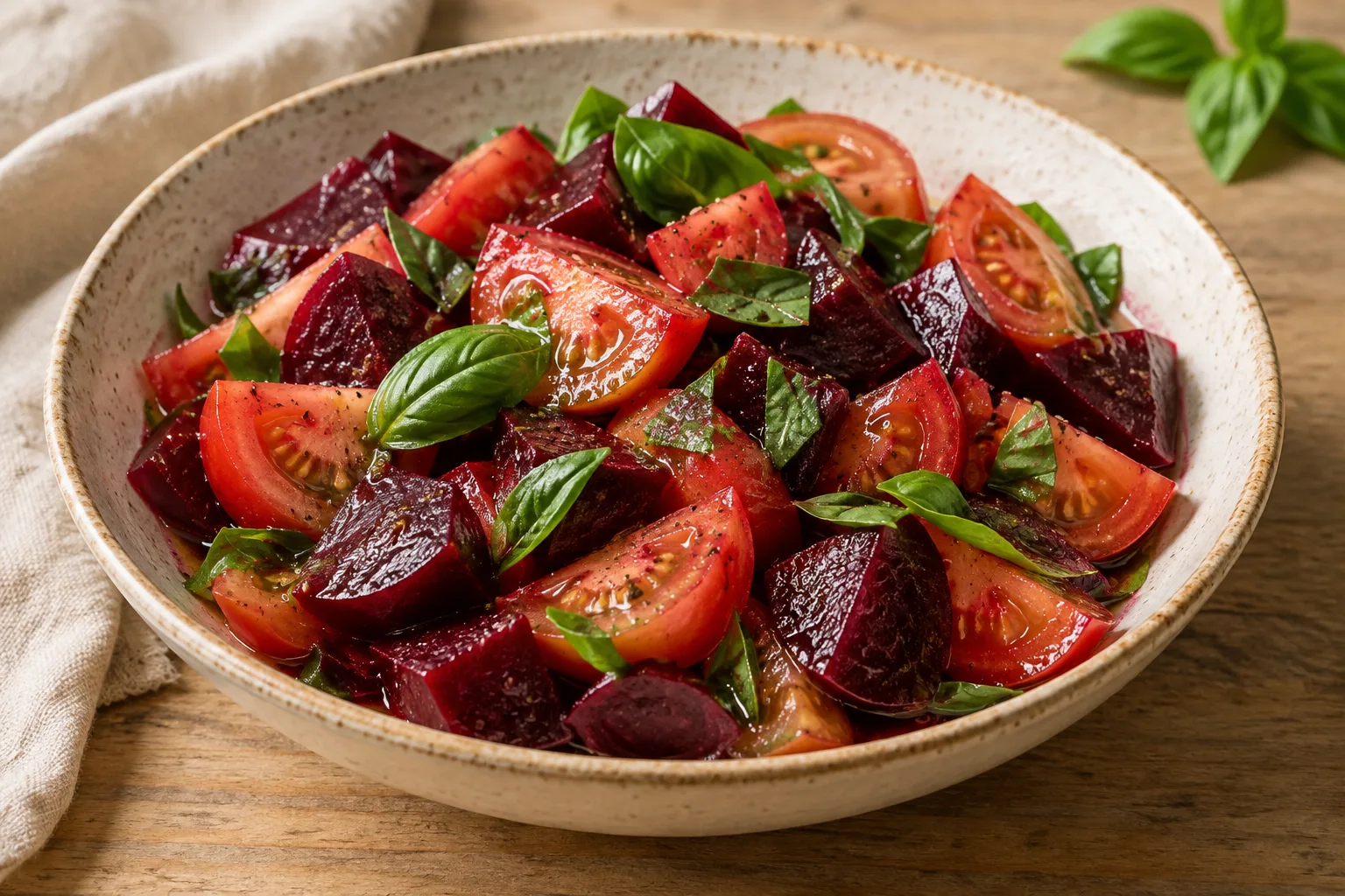 Crunchy Beetroot and Tomato Salad