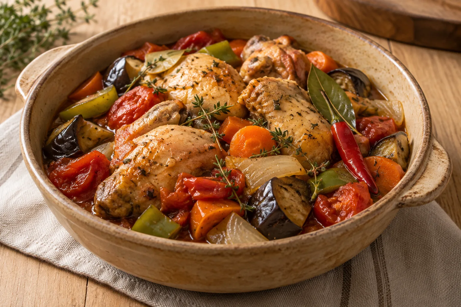 Kedjenou de pollo