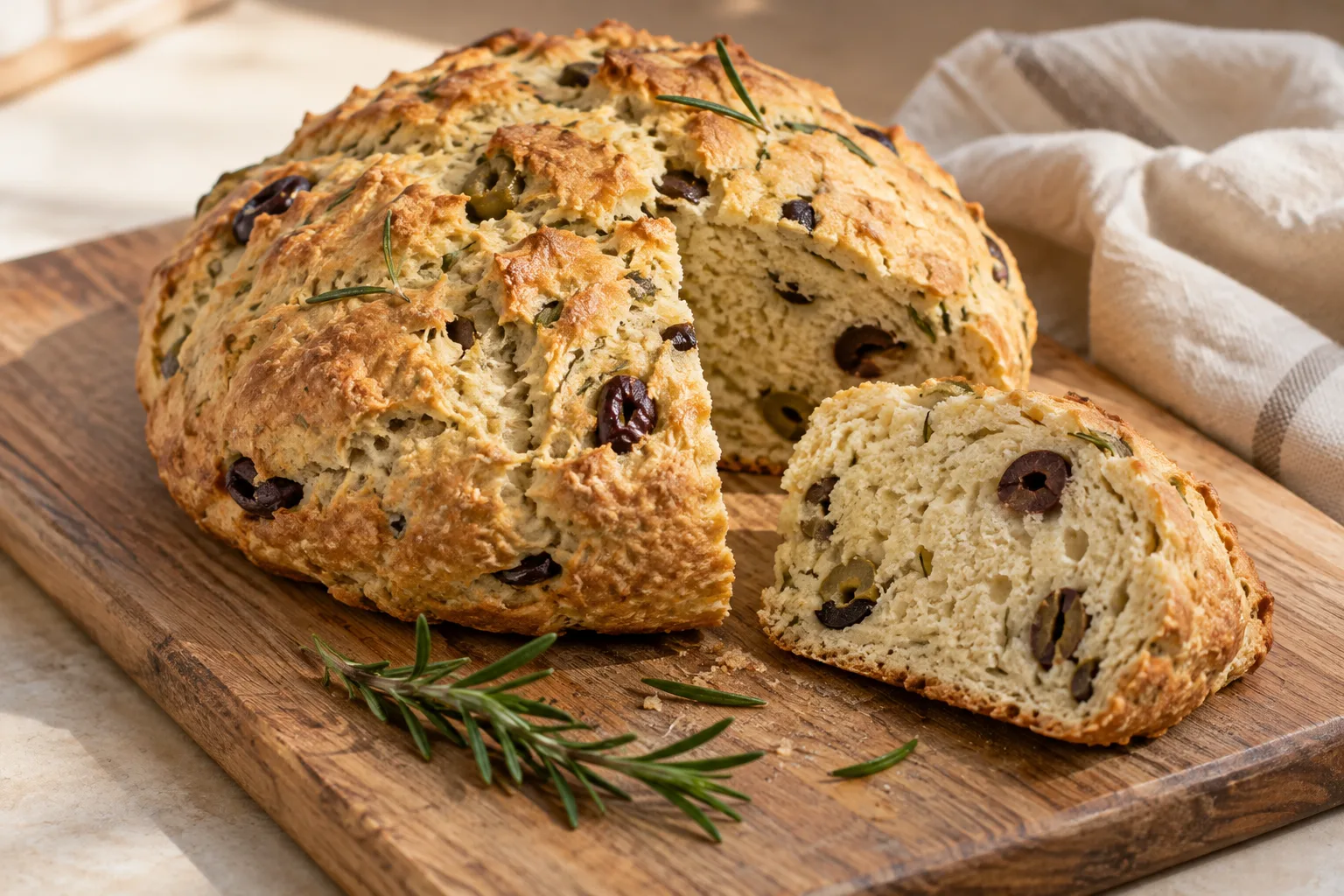 Damper australiano con olive e rosmarino
