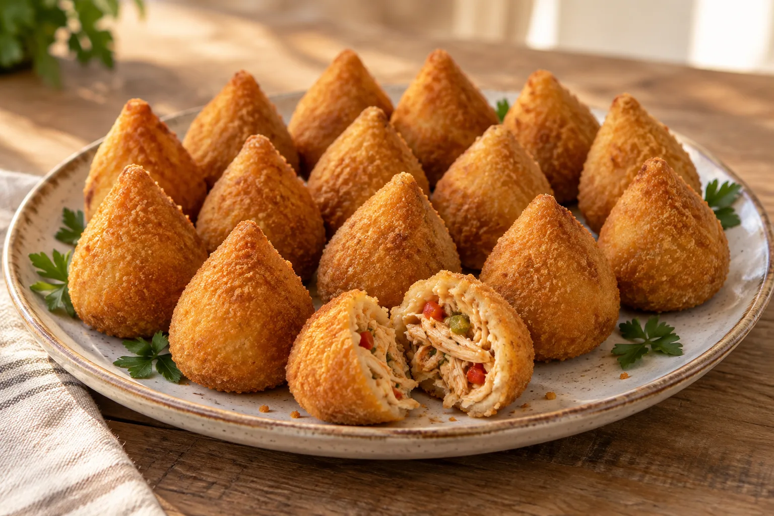 Coxinhas brasiliane di pollo