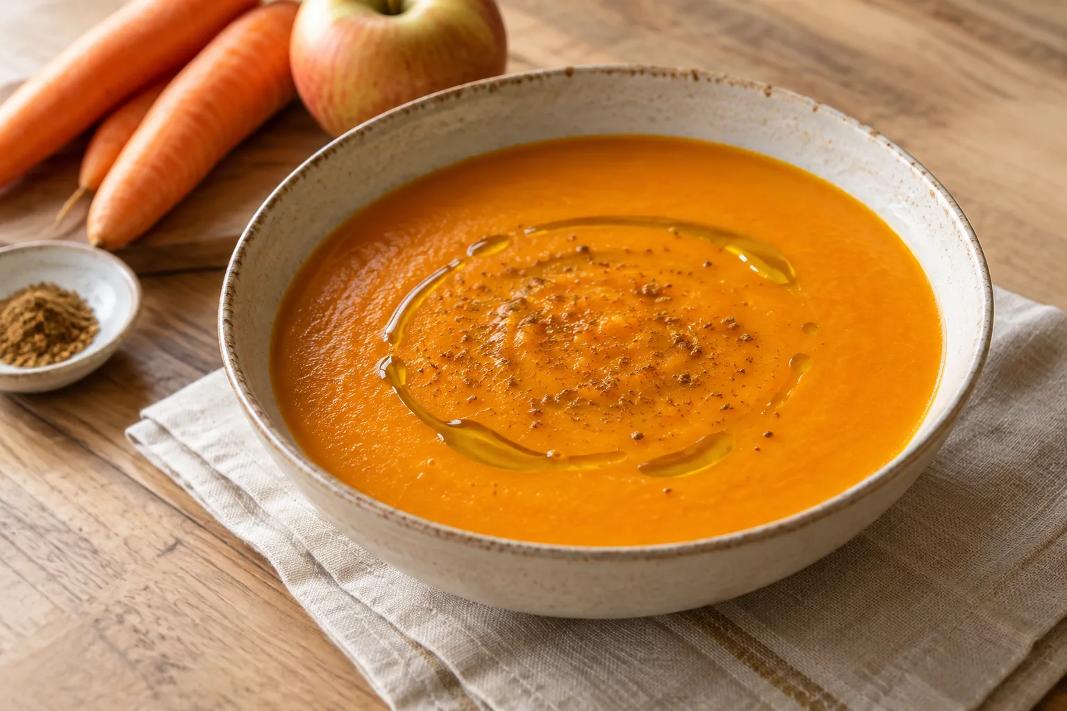 Smooth Carrot and Apple Soup