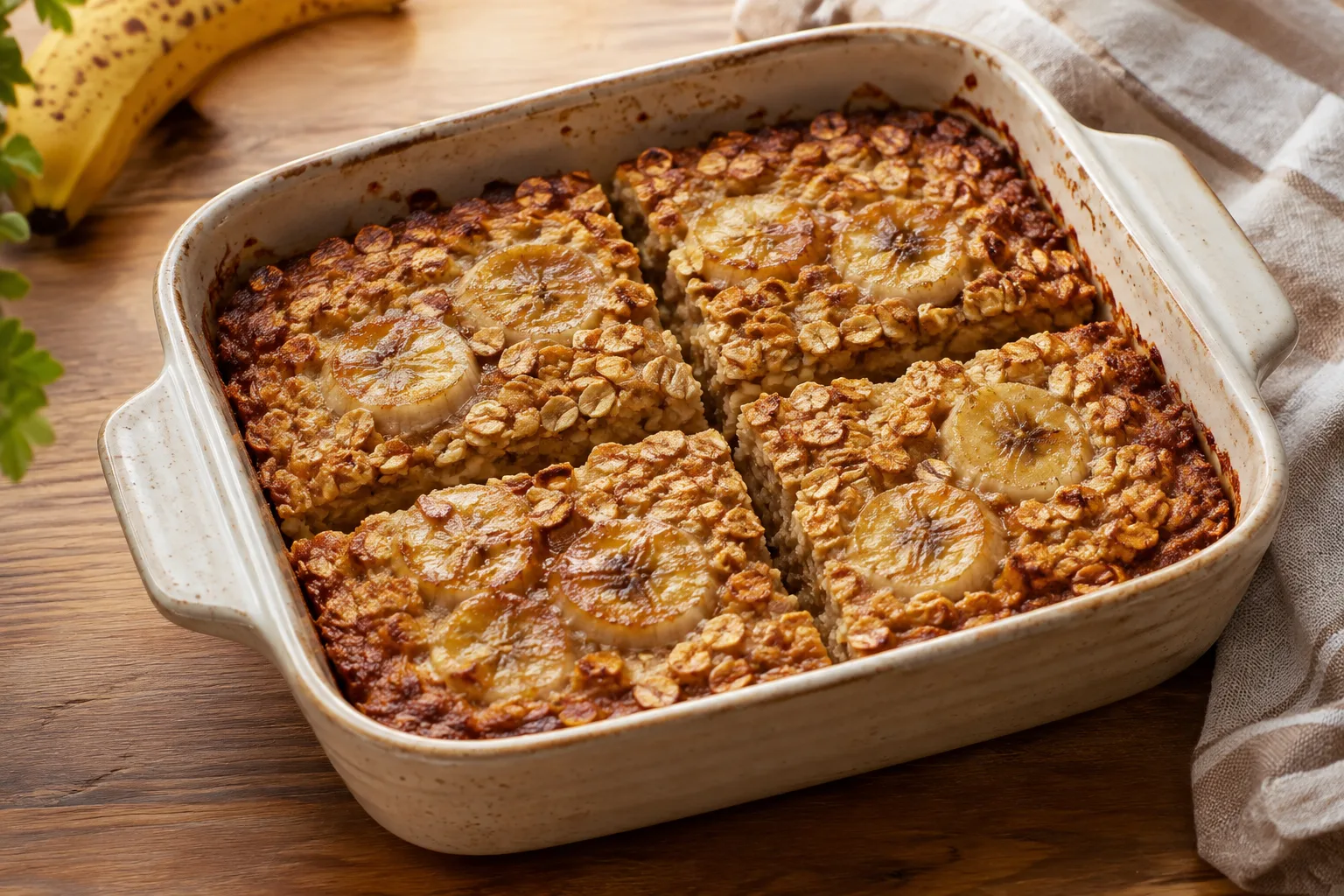 Avena al forno con yogurt e miele