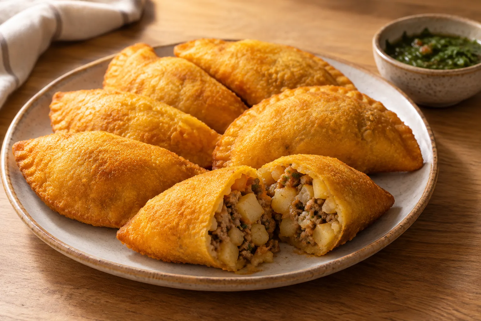Colombian Potato and Pork Empanadas