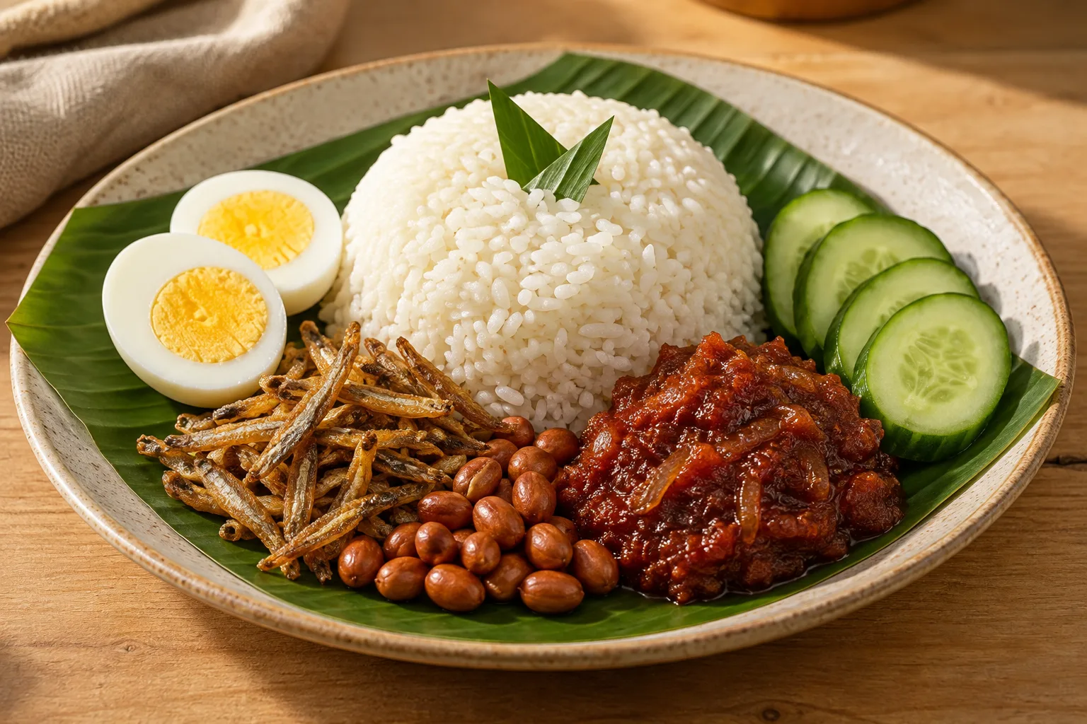 Malaysian nasi lemak